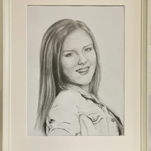 Kristína Mihaľová (autorka portrétu: Nela Patience Géciová, II.A, PV)
