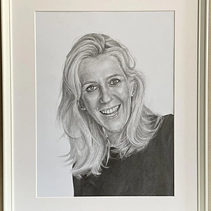 Michaela Kapráliková (autorka portrétu: Dominika Hromadová, II.A, ÚM)