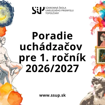 Poradie uchádzačov pre 1. ročník 2026/2027