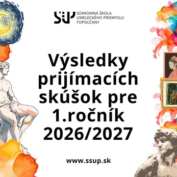 Výsledky prijímacích skúšok pre 1.ročník 2026/2027
